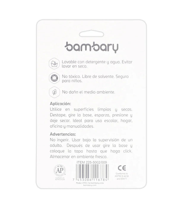 GOMA EN BARRA 15 GR BLISTER (2) 225-5002/015 BAMBARY