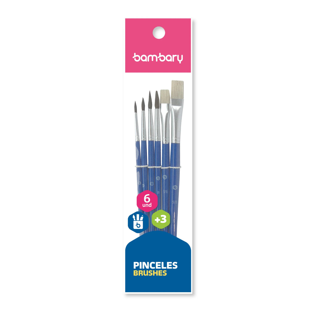 SET PINCELES (6) CERDAS NAT 230-7510/000 BAMBARY