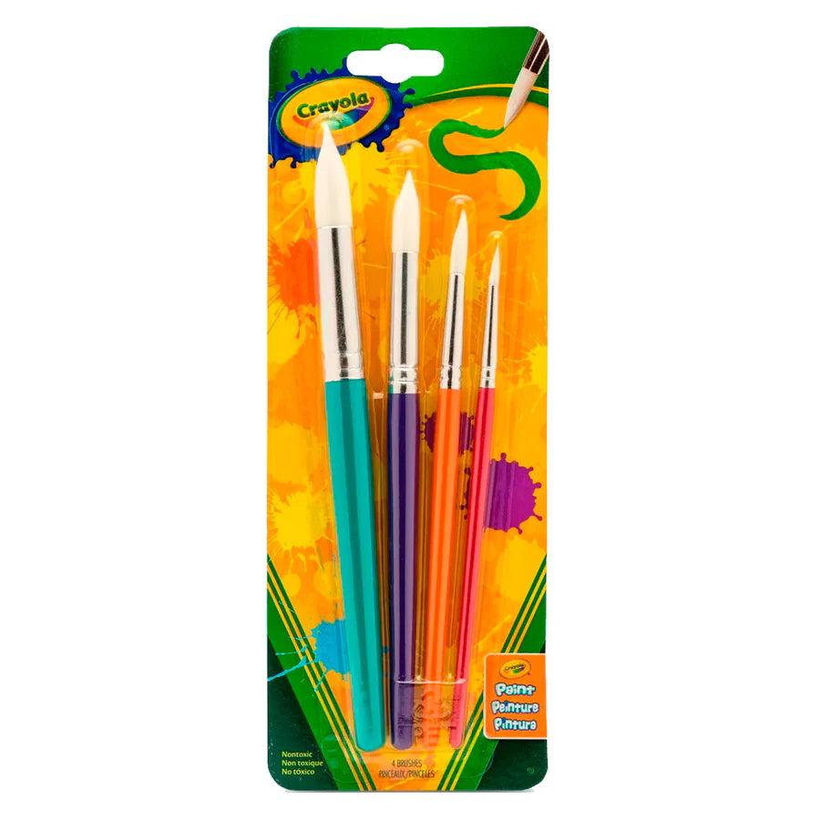 SET DE PINCELES DE 4 REDONDOS 05-3521 CRAYOLA