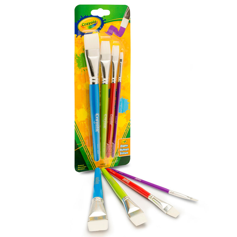 SET PINCELES DE 4 FLAT 05-3520 CRAYOLA