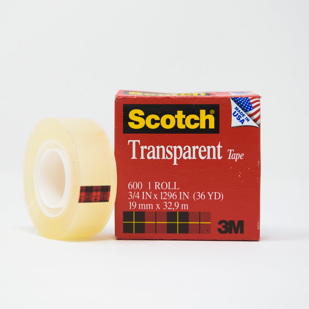 TAPE 600 TRANSPARENTE 3/4"x36 YD 3M