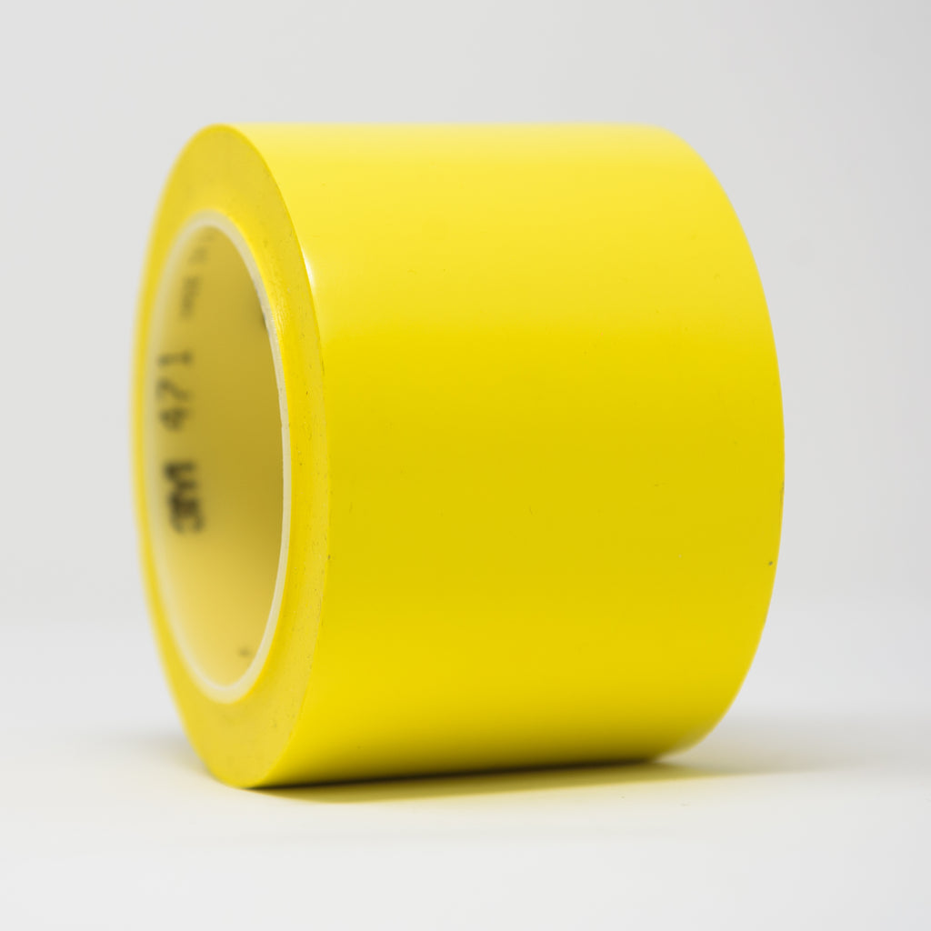 TAPE PARA PISO REF. 471 AMARILLO 3"x36 YD  3M