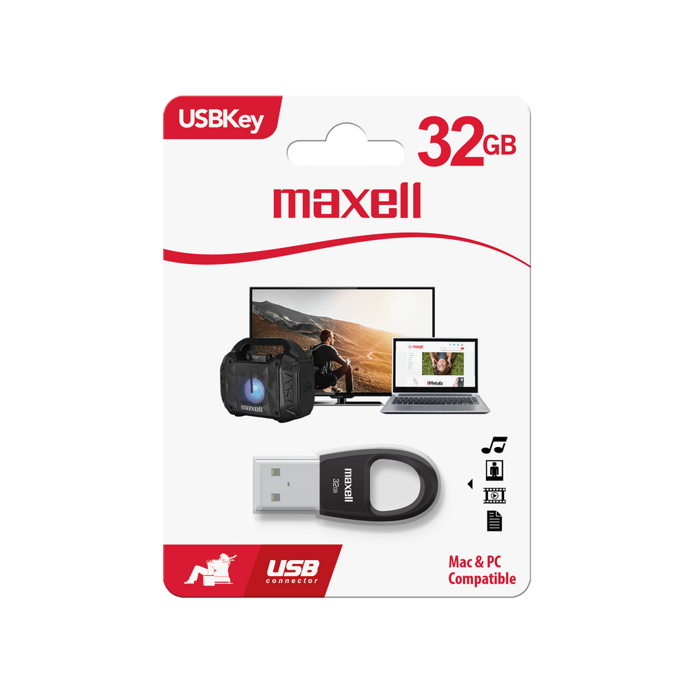 MAXELL MEMORIA USB KEY 32GB NEGRO