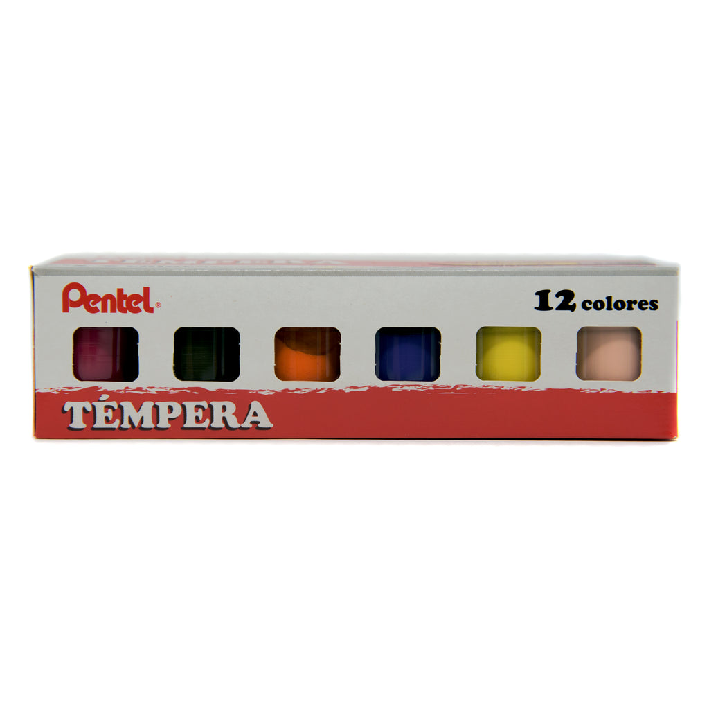 TEMPERA 12 COLORES PENTEL