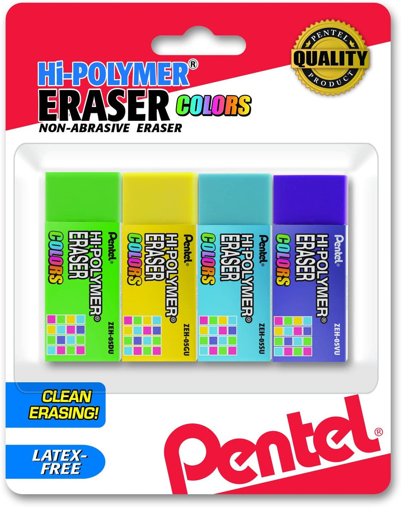 BORRADOR CHICO COLOR ZEH05 BLISTER (4) PENTEL