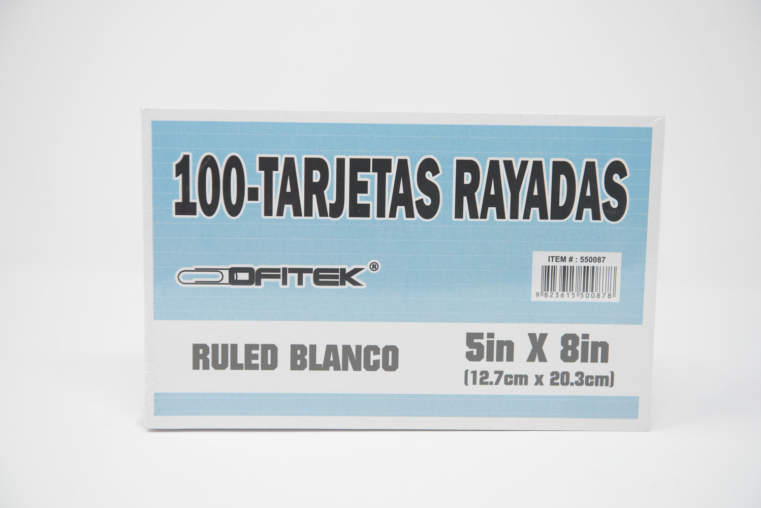 TARJETAS RAYADAS 5x8 OFITEK