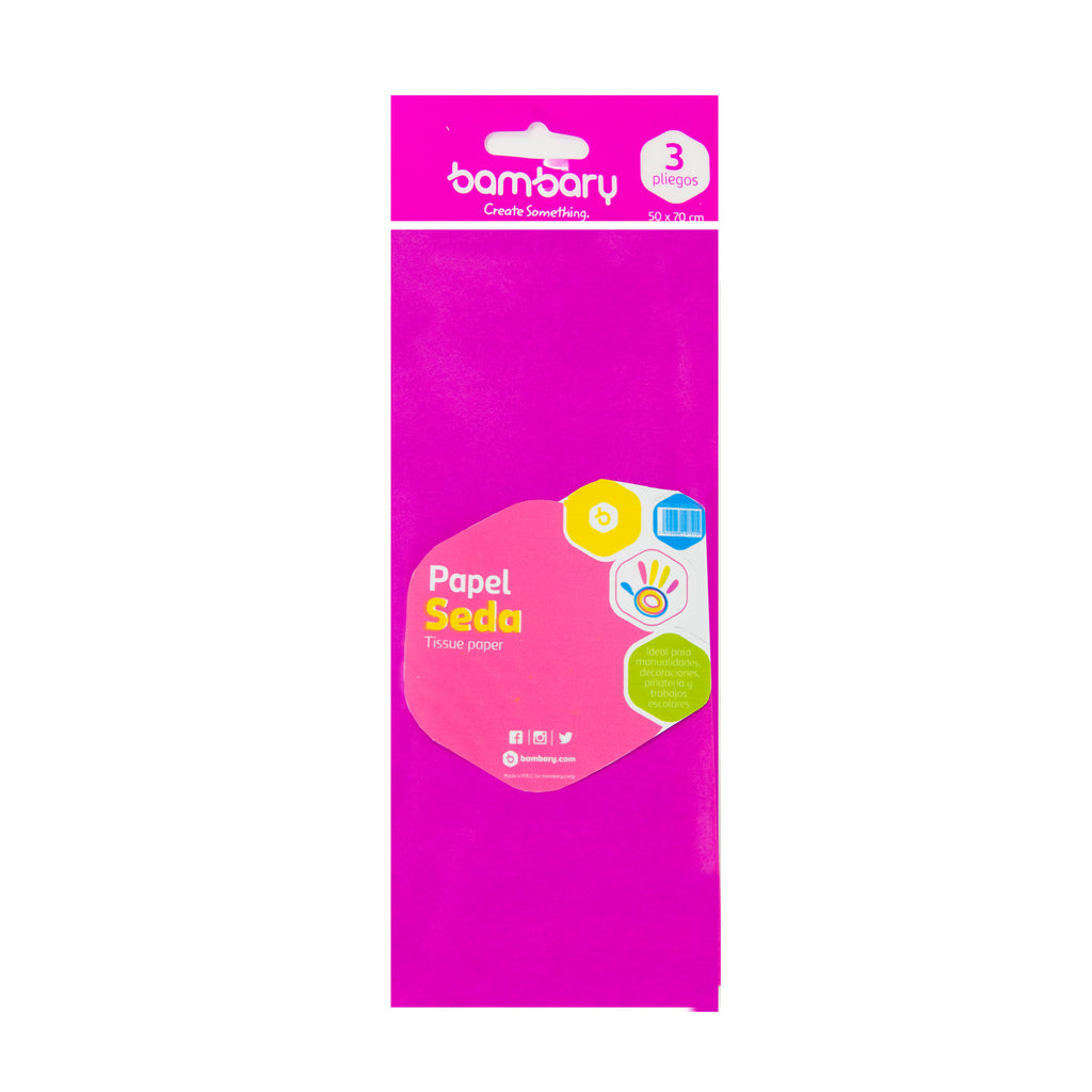 PAPEL SEDA (100) 117-2050/530 MAGENTA INTENSO BAMBARY