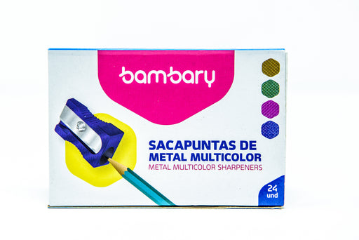 SACAPUNTAS ALUMINIO COLORES 230-6510/001 BAMBARY