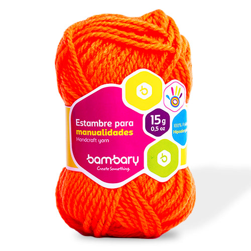 LANA NARANJA NEON 15G 329-8010/996  BAMBARY