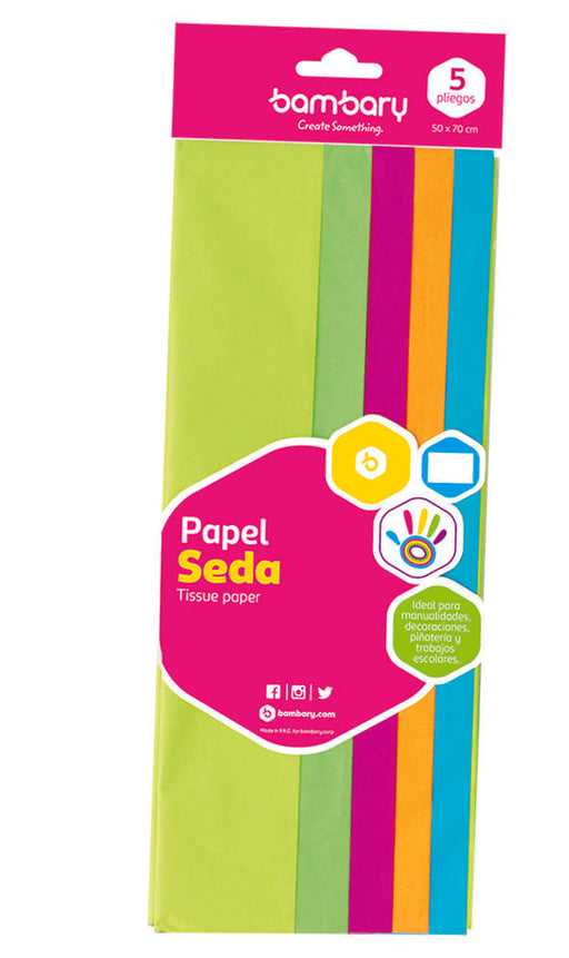 PAPEL SEDA NEON (SET 5) 117-7040/096 BAMBARY